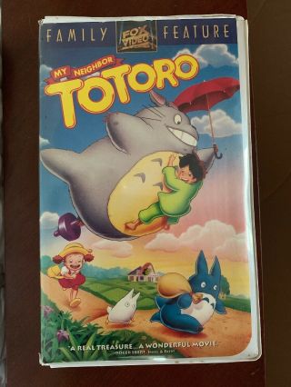 My Neighbor Totoro (vhs,  1993) Clam Shell Case Studio Ghibli Hayao Miyazaki Rare
