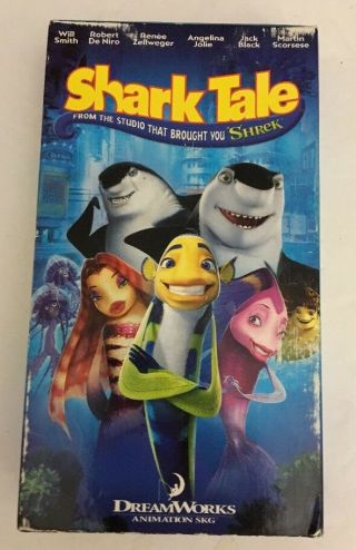 Dreamworks Shark Tale Vhs Pg 2005 - - Rare Vintage Collectible - Ships N 24 Hrs
