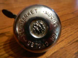 Rare Vintage Newmarket Moons For Cycles Bell Made In England.