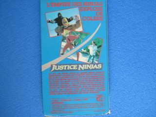 JUSTICE NINJA (DIAMOND NINJA FORCE) VHS G MEGA RARE FRENCH NTSC MARTIAL ARTS 2