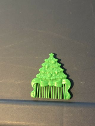 Rare Htf Vtg G1 Mlp My Little Pony Christmas Santa Merry Treats Green Tree Comb