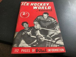 Ice Hockey World Annual 1950 - 51 Book - - - Rare