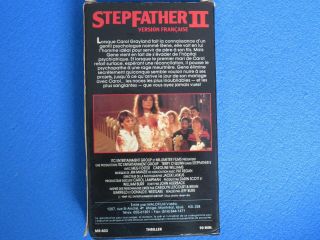 STEPFATHER II VHS VG MEGA RARE FRENCH NTSC THRILLER - HORROR 2