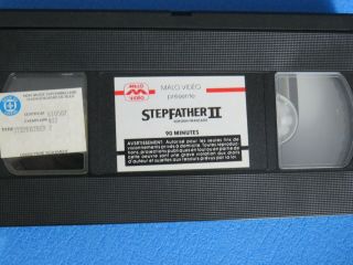 STEPFATHER II VHS VG MEGA RARE FRENCH NTSC THRILLER - HORROR 3