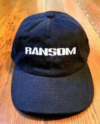 Rare 1996 Ransom Movie Promo Hat - Mel Gibson Ron Howard Gary Sinise Rene Russo