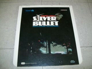 Silver Bullet Ced Videodisc Rare
