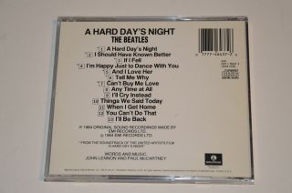 THE BEATLES - A Hard Day ' s Night CD 1988 CDP 7464372 RARE EARLY PRESS 2
