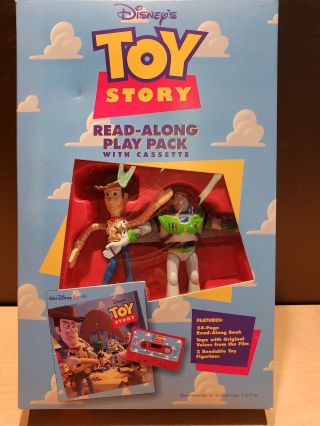 Rare Disney Toy Story 1995 Read - Along Play Pack W/ Cassette,  Nrfb