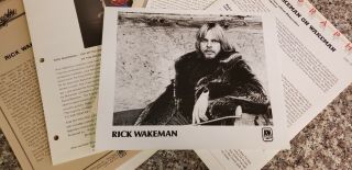 Rick Wakeman Of Yes 1977 Rare Press Kit Comp King Arthur Criminal Record