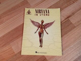 Nirvana - In Utero - Rare Sheet Music Songbook 1994 Kurt Cobain Heart - Shaped Box