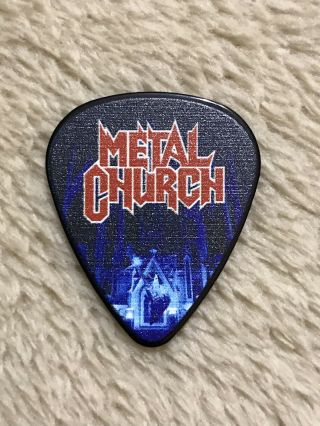 Metal Church “kurdt Vanderhoof” 2018 Official Tour Guitar Pick “rare”