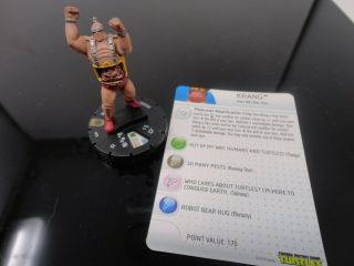 Heroclix Teenage Mutant Ninja Turtles Krang 031 Rare Figure W/card