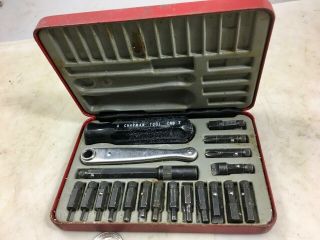 Rare Vintage Chapman 6320 Ratcheting Screwdriver Tool Kit,