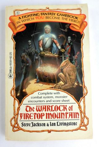 Rare Fighting Fantasy Gamebook 1: The Warlock Of Firetop Mountain Steve Jackson