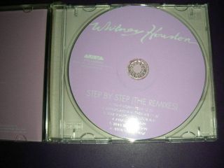 RARE Whitney Houston Step By Step (The Remixes) CD 1997 ARISTA 2