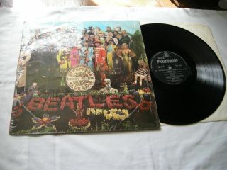 Beatles " Sgt.  Peppers Lonely " Very Rare South Africa Heavy Vinyl Single Sleeve