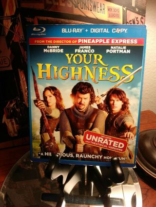 Your Highness (blu - Ray) Oop W/ Rare Slipcover Mcbride Franco Portman - Like