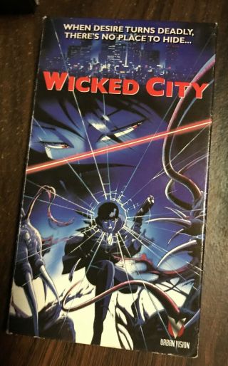 Wicked City Vhs Orion 1992 Rare/htf