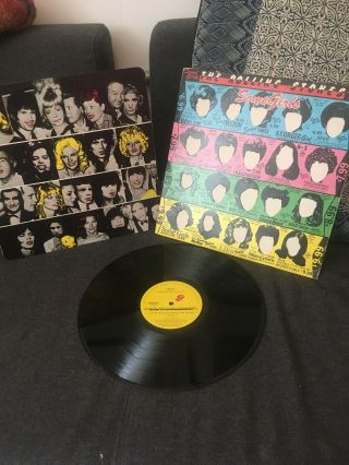 Rolling Stones Some Girls Vinyl Lp 1978 Vg,  Rare Sleeve Die Cut