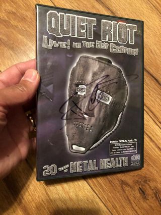 Quiet Riot Live In The 21st Century Metal Rare Dvd/cd Signed Frankie Banali