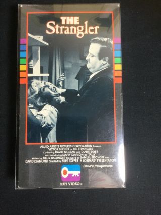 The Strangler Rare Key Video Horror Vhs W Box Protector Vtg