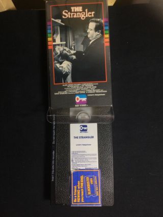 The Strangler Rare Key Video Horror VHS W Box Protector VTG 4