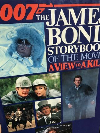 Vintage 1985 James Bond Hardcover Storybook A View To A Kill Rare