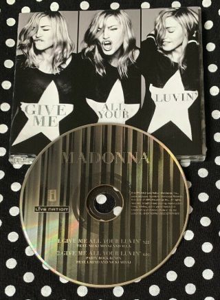 Madonna - Give Me All Your Luvin’ Rare Cd Single