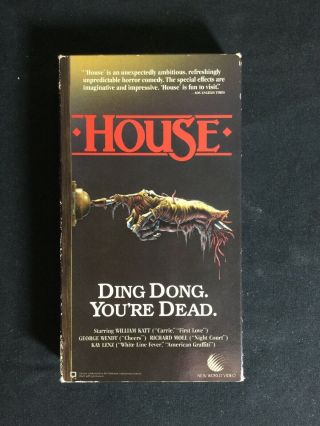 House 1985 Rare Horror Vhs World Video Haunted See Store Euc