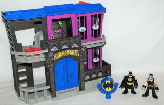Rare Imaginext Batman " Gotham City Jail " Playset - Complete Set W/ Bain