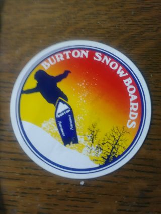 Vintage 1980s Burton Snowboard Sticker Rare.