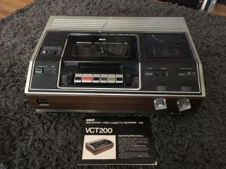 Vinatage Rare Rca Vct200 Vhs Vcr Video Player Recorder Powers On But Needs Work