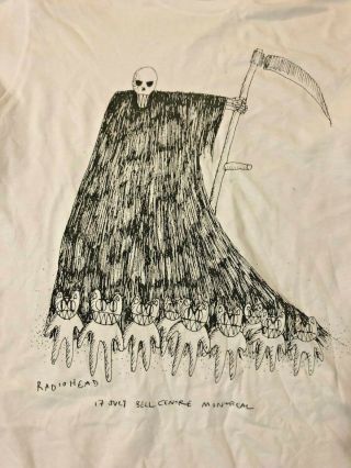 Radiohead 2018 Tour Official T - Shirt Montreal Show One Size Never Worn VERY RARE 2