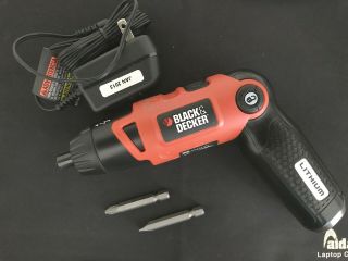 Black & Decker Cordless Rechargeable Screwdriver Power Tool; Rarely