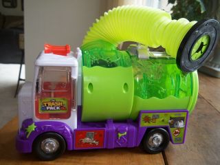 The Trash Pack Sewer Garbage Truck Moose Toys Green Purple White Rare Htf