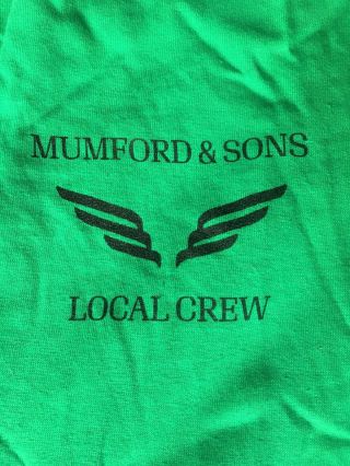 Rare 2019 Mumford And Sons Local Crew Shirt Size Xl