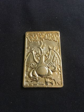 Charizard 1999 Burger King Pokemon Movie Gold Card Limited Edition