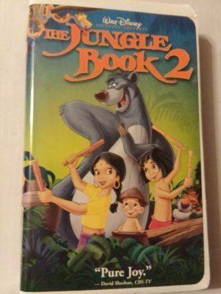 The Jungle Book 2 Vhs,  Clamshell Rare