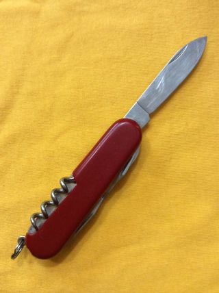 Rare Wenger Swiss Army Knife Left - Handed Traveller