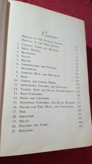 The Fannie Farmer Boston Cooking School Cookbook 1941 Hardcover Vintage RARE 5