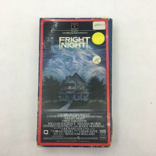 Fright Night Vhs - Horror Rare Oop Htf Vintage Cult
