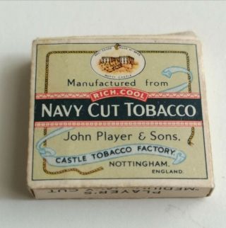 Rare Vintage Promotional Player ' s Navy Cut Cigarettes in Packet - Miniature - NR 2