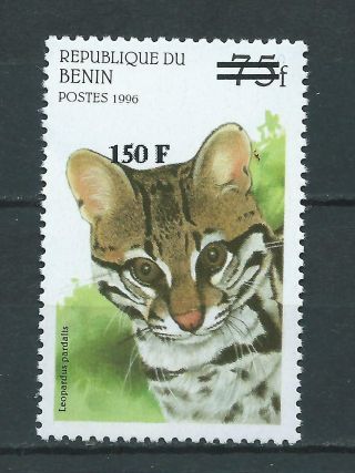 Benin - Surcharged - Overprint - Wildcats - 75f X 150 F - Mnh - Very Rare
