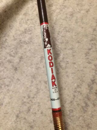 RARE Vintage Kodiak 5 1/2 Ft Boat Trolling Rod Made In The Usa HEAVY ACTION 3