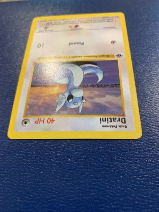 Rare Mint/NM Pokemon Dratini 26/102 FIRST EDITION Base Set Card - UNPLAYED 5
