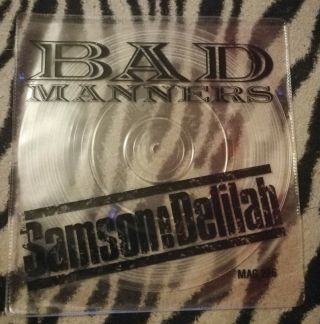Bad Manners Samson & Delilah 7 " Clear Vinyl Rare Ska Two Tone 1982