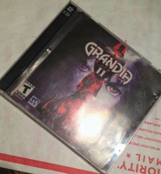 Grandia Ii 2 Pc Cd Rom Rpg Two Disc Windows Game & Case Ubisoft Rare Computer