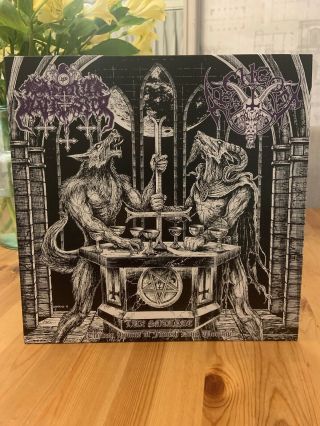 Satanic Warmaster / Archgoat - Lux Satanae Rare Black Metal Vinyl