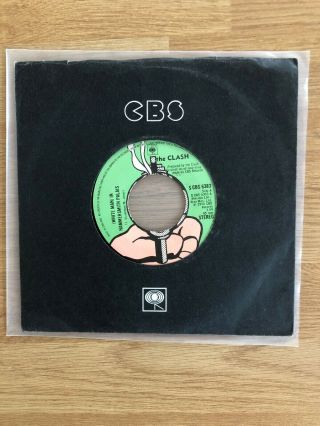 The Clash - White Man In Hammersmith.  Rare Uk Orig 7’ Black Cbs Slv 1978