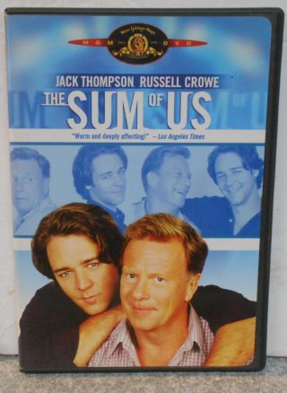 The Sum Of Us (dvd 2003 Wide & Full) Rare 1994 Comedy Drama Gay Interest